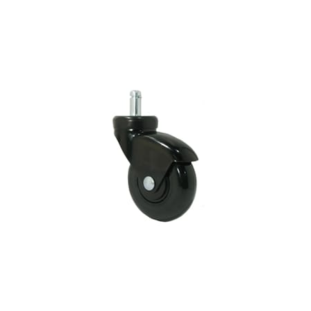 Casterhq 3" Black on Black LUX Furniture Caster, Grip Ring Stem CH3BCBP